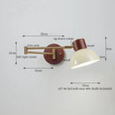 Axyaa Creamy Iron LED Wall Lamp Bedroom Living Room Bathroom Mirror Stair Light