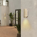 Axyaa Wabi Sabi LED Wall Lamp Yellow Travertine Stone Living Room Bathroom Mirror Light