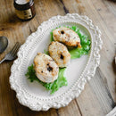 Axyaa French Baroque Relief Dinner Plate Set for Stylish Kitchenware