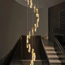 Axyaa Nordic Crystal LED Pendant Light Fixture for Home Decoration