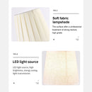 Axya LED Fabric Lampshade Table Lamp for Minimalist Bedroom & Dining Room