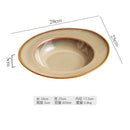 Axyaa Ceramic Hat Plate Soup Salad Dessert Pasta Specialty Tableware