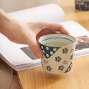 Axyaa Hand-painted Ceramic Coffee Mug, Wide Mouth Tea Cup, 200ML