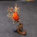 Axyaa Car Flower Vase Vent Clip Holder Ornaments Wooden Dashboard Decor Ornaments
