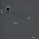 Adjustable Swing Arm Wall Lamp for Living Room and Bedroom by Axyaa
