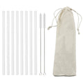 Axyaa Glass Straw Set: Reusable & Eco-Friendly Smoothie Cocktail Straws