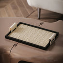 Axya Handmade Leather Tray: Elegant Jewelry & Desktop Organizer