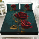 Axyaa Stylish Cat Print Bed Cover Set - High-Definition Digital Print