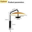 Axyaa Nordic Iron Wire Bedhead Wall Light for Modern Living Spaces