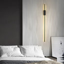Axyaa Modern LED Wall Lights for Bedroom Living Room Kitchen Stair, Black Surface Mounted Lamp