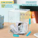 Axyaa Clear Acrylic Money Box with Lock and Keys - Large Capacity