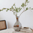 Axyaa Silver Stainless Steel Mirror Vase Home Decor Flower Arrangement Metal Handicrafts