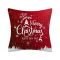 Axyaa Merry Christmas Print Sofa Cushion Decoration Pillowcase