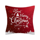 Axyaa Merry Christmas Print Sofa Cushion Decoration Pillowcase