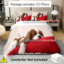 Axyaa Cute Puppy Dog Bedding Set - Duvet Cover + 2 Pillowcase