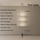 Axyaa Marble Designer Floor Lamp - LED Lighting for Living Room & Bedroom