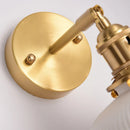 Axyaa White Ceramic LED Wall Sconce for Home Bedroom Living Room Bathroom Mirror