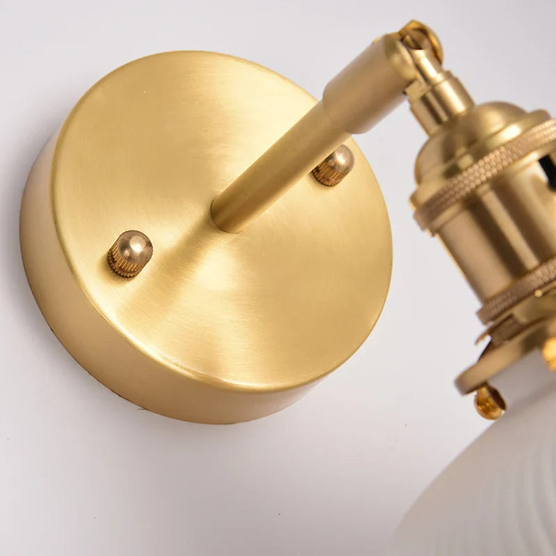 Axyaa White Ceramic LED Wall Sconce for Home Bedroom Living Room Bathroom Mirror