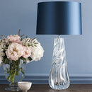 Axyaa Glass Floor Lamp LED Light for Bedroom Living Room Study