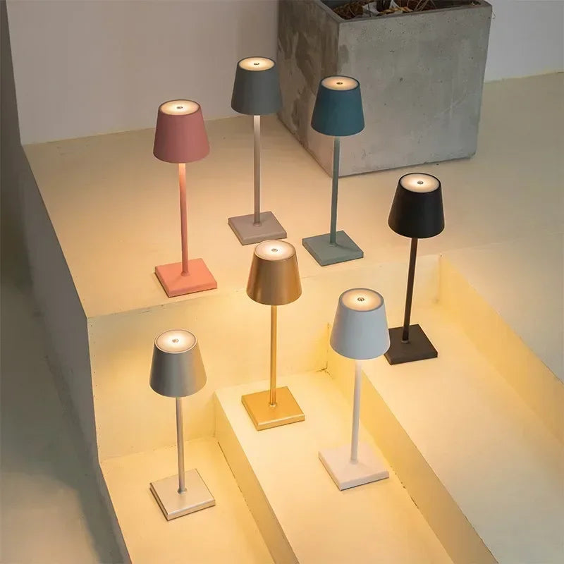 Axyaa Nordic LED Desk Lamp with USB Charging & Touch Control