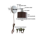 Axyaa Iron Glass LED Wall Light: Up Down Rotate Interior Lighting Stair Lampara Pared