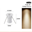 Axyaa Mini 1W LED Recessed Downlight for Ceiling, Stairs, Cabinet - DC12V Spotlight