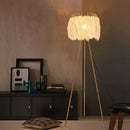 Axyaa Nordic Feather Floor Lamp LED Standing Light for Modern Art Family Living Room