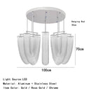 Axyaa Gold & Chrome Tassel Pendant Light - Nordic Minimalist Design