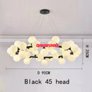 Axyaa Glass Ball LED Chandelier for Living Room Kitchen Island Decoration