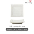 Axyaa Ceramic Square Plate Set for BBQ, Snacks, Sushi & Desserts