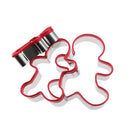 Axyaa Gingerbread Man Biscuit Mold Set - Stainless Steel Kitchen Baking Tool