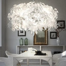 Axyaa Nordic Leaf Pendant Light: Minimalist Designer Feather Lamp for Bedroom, Living Room, or Clothing Store