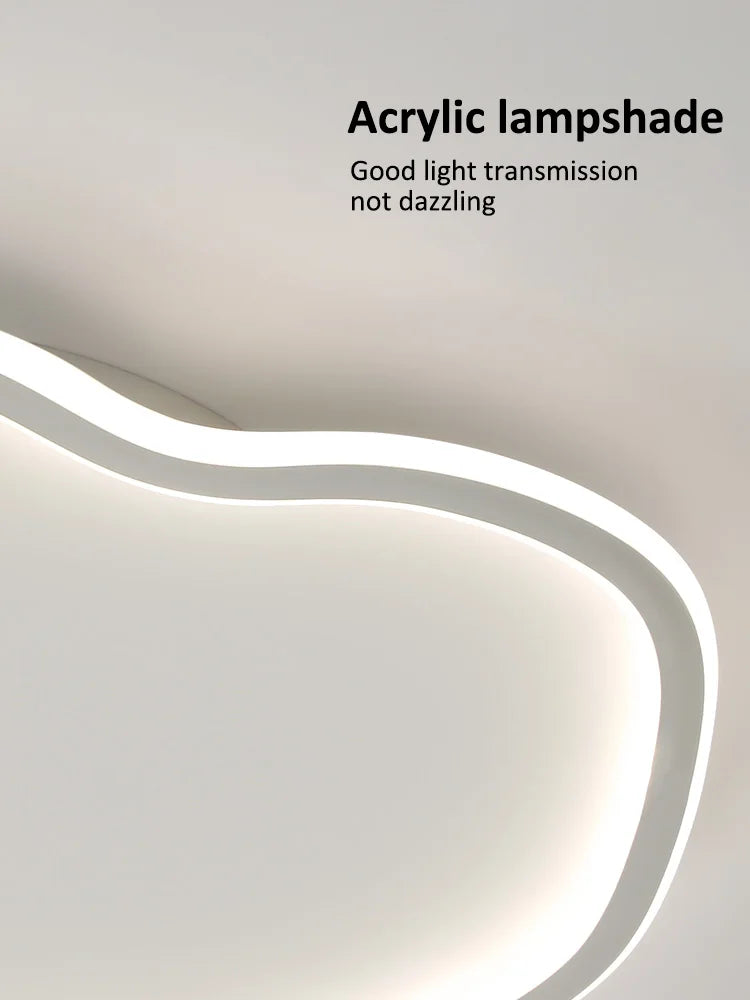 Axyaa Cloud LED Ceiling Light: Modern, Minimalist, Warm, Romantic for Children's Room.