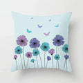 Axyaa Abstract Line Flower Print Pillowcase