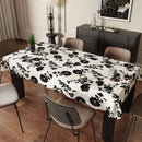 Axyaa Waterproof Oil-Proof Rectangular Dining Table Cloth Luxe High-End Atmosphere
