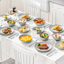 Axya Jade Glazed Ceramic Tableware Set for 4/8 Person