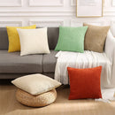 Axyaa Corduroy Cushion Cover 45x45 Soft Fluffy Strip Pillow Cover 50x50