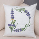Axyaa Lavender Letter Sofa Cushion Cover for Home Car Living Room Bedroom Decor