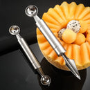 Axyaa Double Head Melon Scoop Stainless Steel Fruit Carving Knife Watermelon Baller