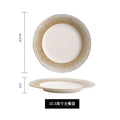 Axyaa Phnom Penh Plate Set - Restaurant Hotel Ceramic Tableware Artistic Concept Plate