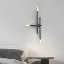 Axyaa Gold Black Copper Wall Light 4000K Art Deco Sconce Brass White Acrylic