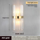 Axyaa Gold/Black Crystal Wall Sconce: Elegant Stainless Steel Lighting Fixture for Home Decor