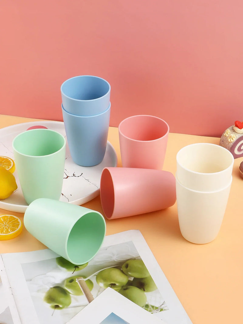 Colorful Reusable Plastic Cups, PP Material, Ideal for Camping, Picnic, Kitchen - Axyaa