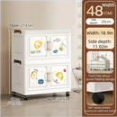 Axyaa Cartoon Storage Box: 1-6 Tier Rolling Organizer, 2 Colors - Bedroom/Living Room/Kitchen/Study