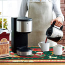 Christmas Santa Absorbent Drying Mat for Kitchen and Table Cup Drying Mats by Axyaa