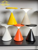 Axyaa Rechargeable Matte Table Lamp with Touch Switch - Portable Night Light