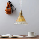 Axyaa Modern LED Pendant Lamps Copper Glass Light Fixtures E14 Nordic Style