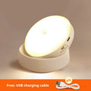 Axyaa Rotating Body Sensing LED Night Light for Home Bedroom Cabinet Decor
