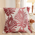 Axyaa Leaf Jacquard Couch Pillow Cover