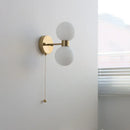 Axyaa Gold Copper Glass Ball LED Wall Light